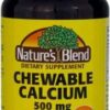 Nature's Blend Calcium Chewable Bavarian Cream 500 mg 100 Tabs