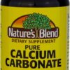 Nature's Blend Pure Calcium Carbonate 600 mg 100 Tabs (1684)